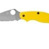 Spyderco UK Penknife Salt LC200N Serrated C94SYL Yellow Pocket Knife -Famous Knife Shop SPC94SYL 01 spyderco