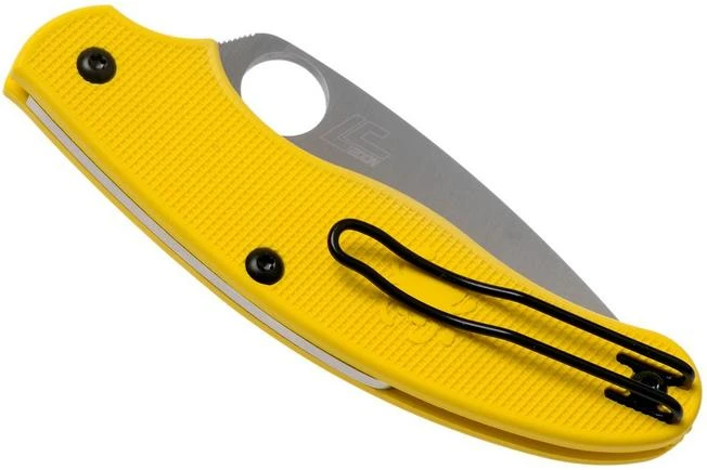 Spyderco UK Penknife Salt LC200N Serrated C94SYL Yellow Pocket Knife 6 Spyderco UK Penknife Salt LC200N Serrated C94SYL Yellow Pocket Knife - Image 4