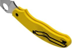 Spyderco UK Penknife Salt LC200N Serrated C94SYL Yellow Pocket Knife 13 Spyderco UK Penknife Salt LC200N Serrated C94SYL Yellow Pocket Knife -Famous Knife Shop SPC94SYL 05 spyderco