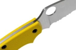 Spyderco UK Penknife Salt LC200N Serrated C94SYL Yellow Pocket Knife 14 Spyderco UK Penknife Salt LC200N Serrated C94SYL Yellow Pocket Knife -Famous Knife Shop SPC94SYL 06 spyderco