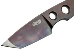 TRC Knives Mini Tanto, M390 Apocalyptic Finish, Neck Knife -Famous Knife Shop TI MTA 03 trc knives