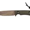 TRC Knives South Pole Apo Finish Green Canvas Micarta, Survival Knife -Famous Knife Shop TI SP GNM APO 01 trc