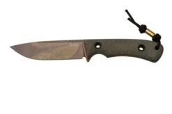 TRC Knives South Pole Apo Finish Green Canvas Micarta, Survival Knife