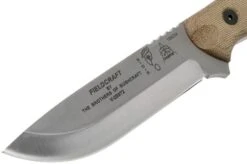 TOPS Knives B.O.B. Fieldcraft 154CM Green Canvas Micarta BROS-154-GCM Bushcraft Knife -Famous Knife Shop TK BROS 154 GCM 03 tops knives