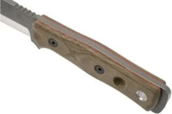 TOPS Knives B.O.B. Fieldcraft 154CM Green Canvas Micarta BROS-154-GCM Bushcraft Knife -Famous Knife Shop TK BROS 154 GCM 05 tops knives