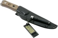 TOPS Knives B.O.B. Fieldcraft 154CM Green Canvas Micarta BROS-154-GCM Bushcraft Knife -Famous Knife Shop TK BROS 154 GCM 07 tops knives