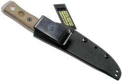 TOPS Knives B.O.B. Fieldcraft 154CM Green Canvas Micarta BROS-154-GCM Bushcraft Knife -Famous Knife Shop TK BROS 154 GCM 08 tops knives