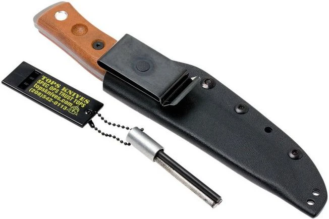 TOPS Knives B.O.B. Fieldcraft 154CM Tan Canvas Micarta BROS-154-TC 11 TOPS Knives B.O.B. Fieldcraft 154CM Tan Canvas Micarta BROS-154-TC - Image 9