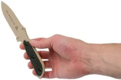 TOPS Knives TOPS Mil-SPIE Elite Black Canvas Micarta MIL3-ELITE Survival Knife -Famous Knife Shop TK MIL3 ELITE 06 tops knives