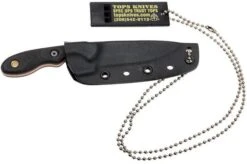 TOPS Knives Mini Scandi Survival Knife, MSK-SURV -Famous Knife Shop TK MSK SURV 07 tops knives tk msk surv 07