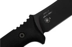 Spartan Blades Harsey Nessmuk Black SBSL005 Outdoor Knife, Bill Harsey Design -Famous Knife Shop USSBSL005BK 05 spartan