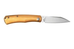Viper Hug V5990BR Sandblasted Bronze Plain Pocket Knife, Sacha Thiel Design -Famous Knife Shop VPV5990BR 02 viper