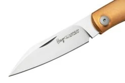 Viper Hug V5990BR Sandblasted Bronze Plain Pocket Knife, Sacha Thiel Design -Famous Knife Shop VPV5990BR 03 viper