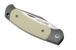Viper Twin, V6002GI, Satin M390, Ivory G10 Pocket Knife, Fabrizio Silvestrelli Design -Famous Knife Shop VPV6002GI 06 viper