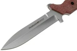 Viper Fearless VT4018CR Sleipner Stonewashed, Red Canvas Micarta, Fixed Knife, Rumici Design -Famous Knife Shop VPVT4018CR 03 viper