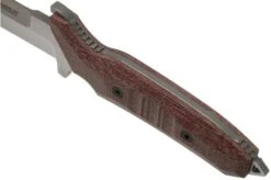 Viper Fearless VT4018CR Sleipner Stonewashed, Red Canvas Micarta, Fixed Knife, Rumici Design -Famous Knife Shop VPVT4018CR 05 viper