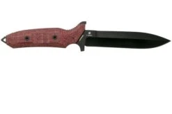 Viper Fearless VT4020CR Sleipner DLC, Red Canvas Micarta, Fixed Knife, Rumici Design -Famous Knife Shop VPVT4020CR 02 viper