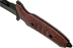 Viper Fearless VT4020CR Sleipner DLC, Red Canvas Micarta, Fixed Knife, Rumici Design -Famous Knife Shop VPVT4020CR 05 viper