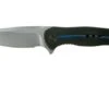 WE Knife Kitefin 2001E Black Titanium, Blue Line Pocket Knife -Famous Knife Shop WK2001E 01 we knife