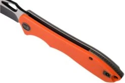 WE Knife 715A Ignition, Orange G10, Two Tone Blade, Pocket Knife -Famous Knife Shop WK715A 07 we knife wk715a 07