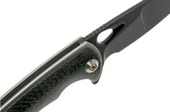 WE Knife Yucha 810F Pocket Knife, Black Blade, Grey Ti With Carbon Fibre Inlays -Famous Knife Shop WK810F 06 we knife