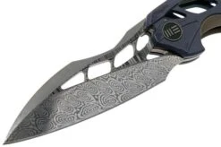 WE Knife Arrakis 906DS-1 Damasteel, Titanium Pocket Knife, Elijah Isham Design -Famous Knife Shop WK906DS 1 03 we knife