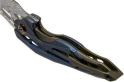 WE Knife Arrakis 906DS-1 Damasteel, Titanium Pocket Knife, Elijah Isham Design -Famous Knife Shop WK906DS 1 05 we knife