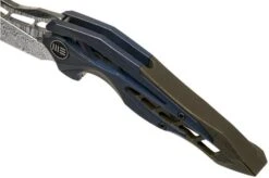 WE Knife Arrakis 906DS-1 Damasteel, Titanium Pocket Knife, Elijah Isham Design -Famous Knife Shop WK906DS 1 07 we knife