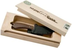 White River Knives Sendero Pack Hunting Knife Natural Burlap Micarta, Jerry Fisk Design -Famous Knife Shop WRJF PAC BNA 08 white river knives