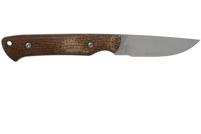 White River Knives Small Game Knife Natural Burlap Micarta Hunting Knife, Owen Baker Jr. Design 4 White River Knives Small Game Knife Natural Burlap Micarta Hunting Knife, Owen Baker Jr. Design - Image 2