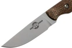 White River Knives Small Game Knife Natural Burlap Micarta Hunting Knife, Owen Baker Jr. Design 9 White River Knives Small Game Knife Natural Burlap Micarta Hunting Knife, Owen Baker Jr. Design -Famous Knife Shop WRSG BNA 03 white river knives v201808