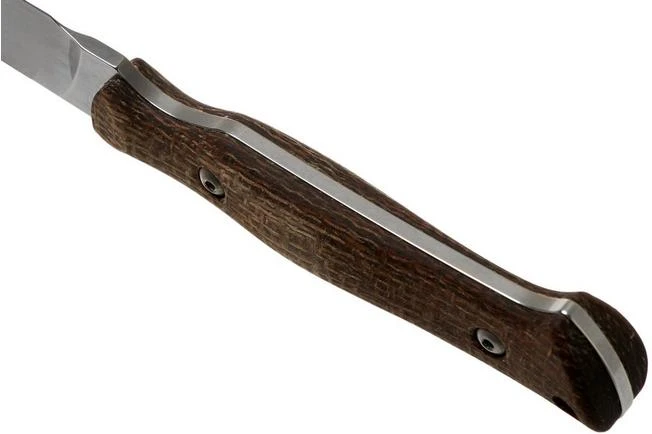 White River Knives Small Game Knife Natural Burlap Micarta Hunting Knife, Owen Baker Jr. Design 6 White River Knives Small Game Knife Natural Burlap Micarta Hunting Knife, Owen Baker Jr. Design - Image 4