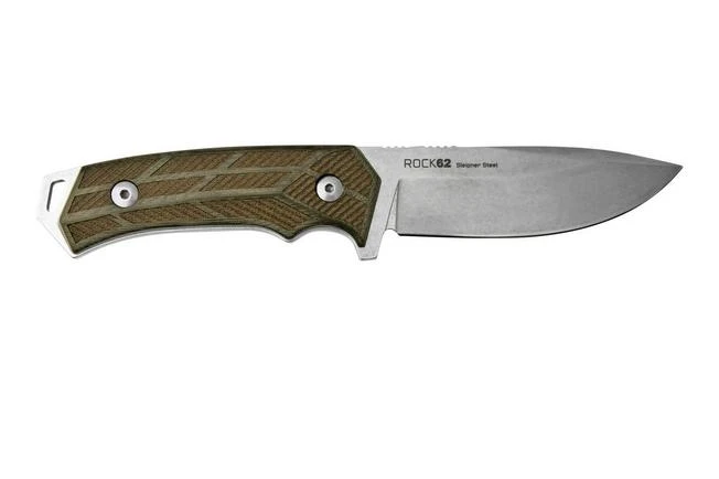 WOOX Rock 62 BUKNF00108 Micarta Engraved, Fixed Knife 4 WOOX Rock 62 BUKNF00108 Micarta Engraved, Fixed Knife - Image 2