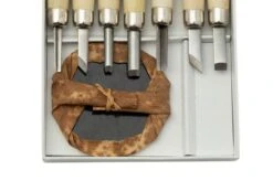 Yoshiharu L-7 Maruichi Japanese Wood Carving Knives, Set Of 7 With Baren -Famous Knife Shop YSH 026 03 yoshiharu