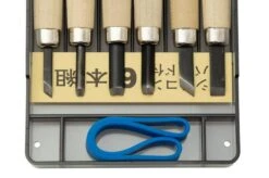 Yoshiharu KL-6 Maruichi Japanese Wood Carving Knives, Set Of 6 In Plastic Case -Famous Knife Shop YSH 033 03 yoshiharu